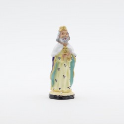 Santon de Provence - Roi mage Gaspard puce 4cm - Santons Flore Aubagne