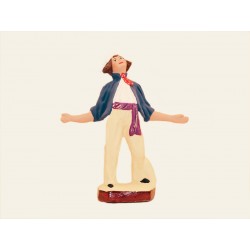 Santons de Provence - Le Danseur de Farandole n°2 10cm - Santons Flore