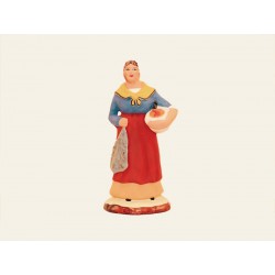 Santon de Provence - Femme à l'aïoli 10cm - Marseille -Santons Flore