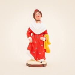 Santon de Provence - Arlésienne 7cm - Costume - Santons Flore Aubagne