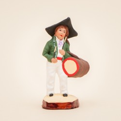 Santons de Provence - Jeune tambourinaire 7 cm - Santons Jacques Flore Aubagne