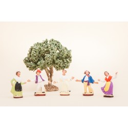 Santons de Provence - La Farandole Provençale Complète 7cm - Santons Flore