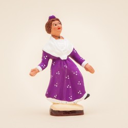 Santon de Provence - Arlésienne Solo 7cm - Costume - Santons Flore Aubagne