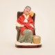 Santon de Provence - La femme au fauteuil et chat 7cm - Santons Flore