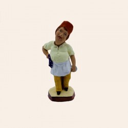 Santon Provence - César Bouliste 7cm - Pétanque - Pagnol - Santons Flore