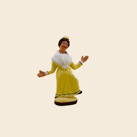 Santons de Provence - La Danseuse de Farandole n°2 7cm - Santons Flore