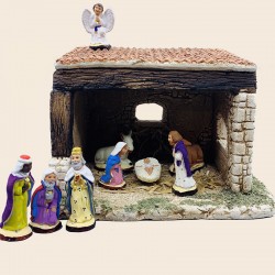 Etable n° 413 pour crèche 6,5 cm - Étable pour crèche de Noël 6,5 cm