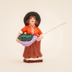 Santons de Provence - Ramasseuse d'olives 10 cm - Santons Jacques Flore Aubagne